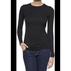 BP. Stretchy Long-Sleeve Ribbed Tee, Black, XS, NWT